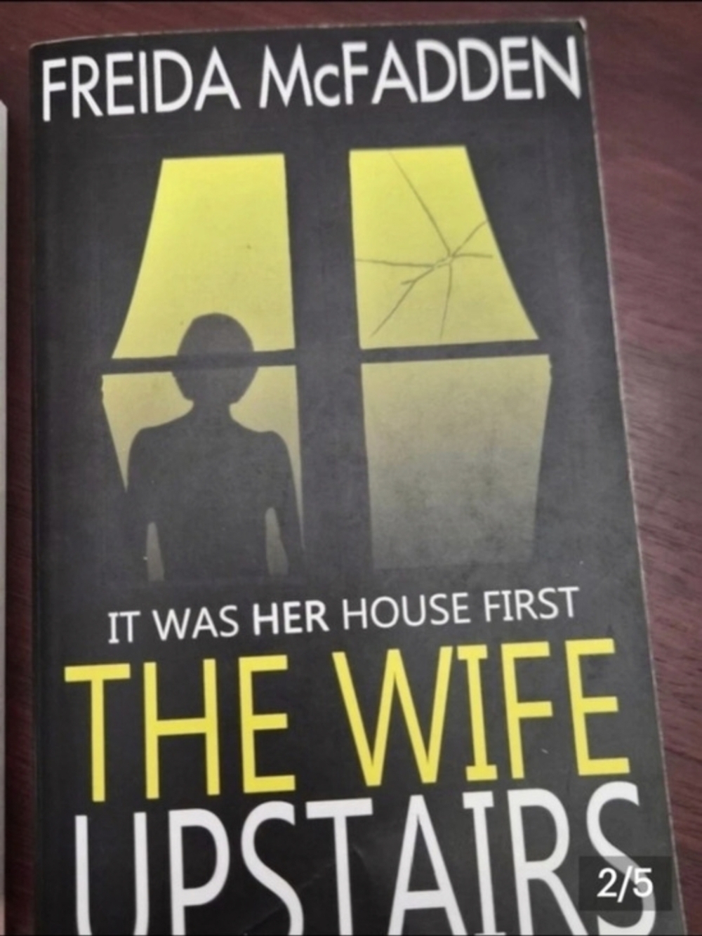 Freida McFadden The Wife Upstairs Paperback Black & Yellow